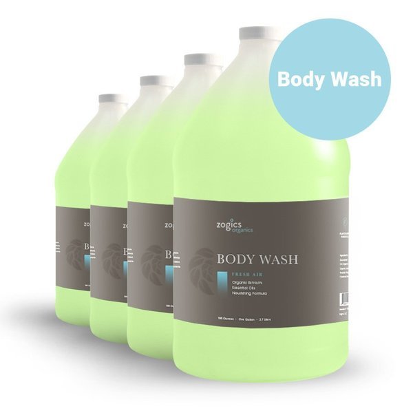 Organics Body Wash, Fresh Air, 4PK, Zogics, Mfr#: OBWFA128-4